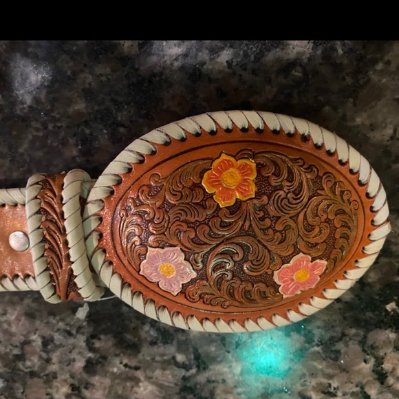 Western belt Nocona embossed main image 6